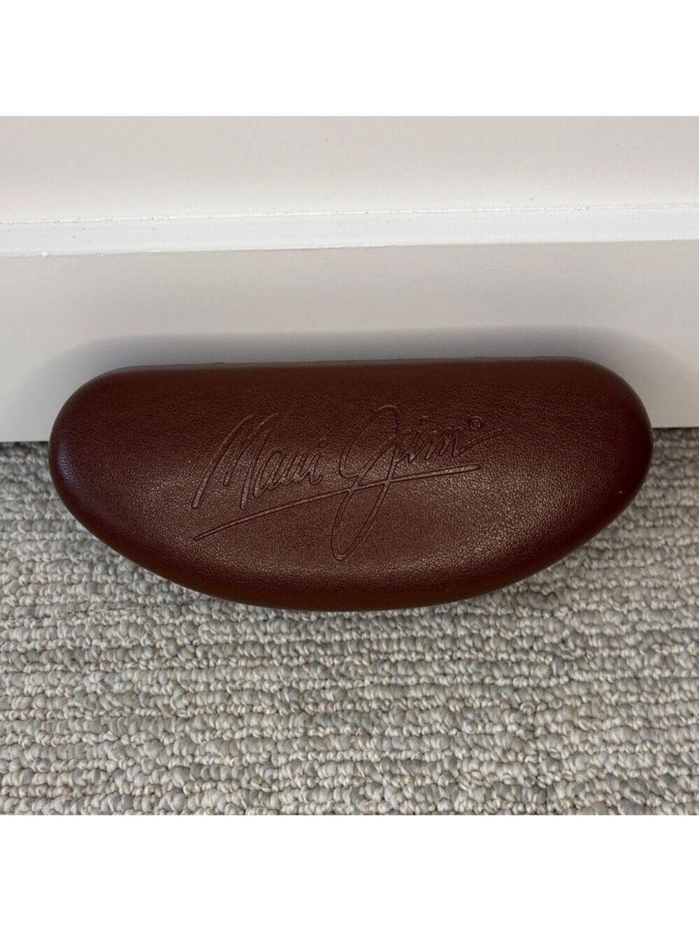 Maui Jim Dark Brown Sunglasses Case hard shell eyeglasses case glass case unisex